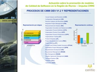 Actuación sobre la promoción de modelos  de Calidad de Software en la Región de Murcia   – Impulso CMMI 