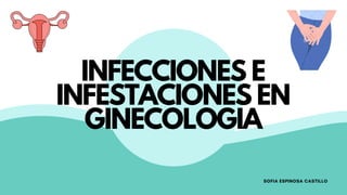 INFECCIONES E
INFESTACIONES EN
GINECOLOGIA
SOFIA ESPINOSA CASTILLO
 