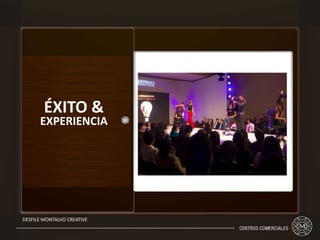 ÉXITO &
EXPERIENCIA
DESFILE MONTALVO CREATIVE
 