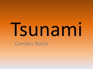 Tsunami
Cevilan Rocio

 