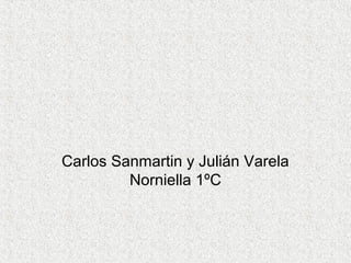 Carlos Sanmartin y Julián Varela
Norniella 1ºC

 