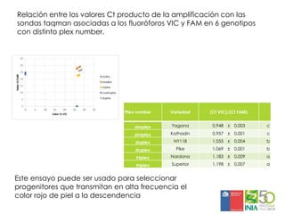 Aplicaciones moleculares al mejoramiento genético de papa