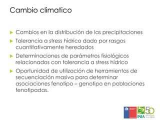 Aplicaciones moleculares al mejoramiento genético de papa