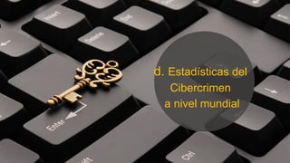 d. Estadísticas del
Cibercrimen
a nivel mundial
 