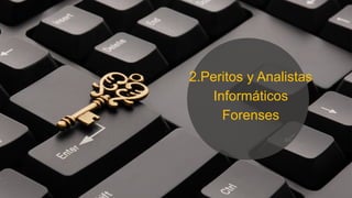 2.Peritos y Analistas
Informáticos
Forenses
 