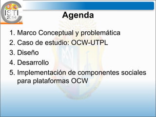 Tecnologías sociales para OCW Slide 2