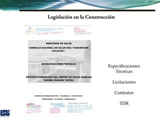 Especificaciones
   Técnicas

  Licitaciones

   Contratos

     TDR
 