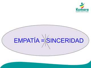 EMPATÍA = SINCERIDAD
 