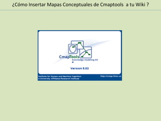 Marbella Castañeda R. [email_address] 04/03/2010 ¿Cómo Insertar Mapas Conceptuales de Cmaptools  a tu Wiki ? 
