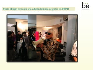 Marta Minujín presenta una edición limitada de gafas en INFINIT 