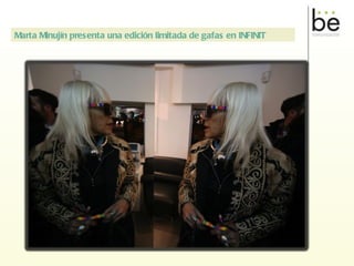 Marta Minujín presenta una edición limitada de gafas en INFINIT 