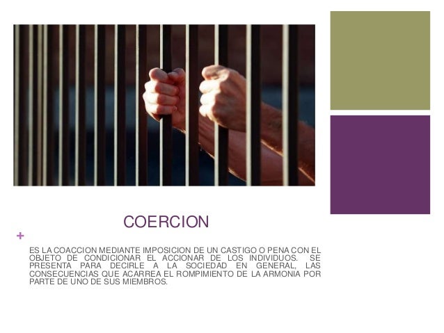 Presentación coacción y sanción