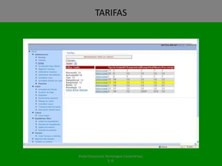 TARIFASKrytal Soluciones Tecnologías Corporativas, S. A.