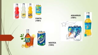 FANTA
(1961)
NESTEA
(1993)
AQUARIUS
(1991)
 