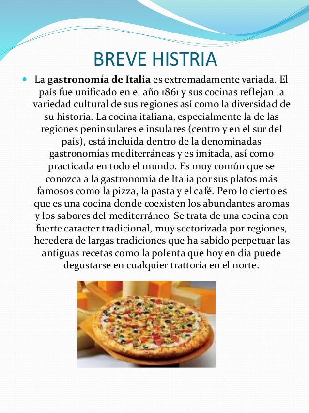 Presentacion cocina italiana informatica