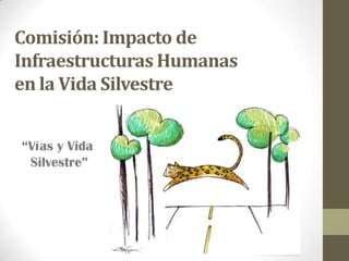 Comisión: Impacto de
Infraestructuras Humanas
en la Vida Silvestre
“Vías y Vida
Silvestre”
 