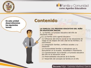 Unidad 2: La Familia y el Proceso Educativo del Niño | PDF
