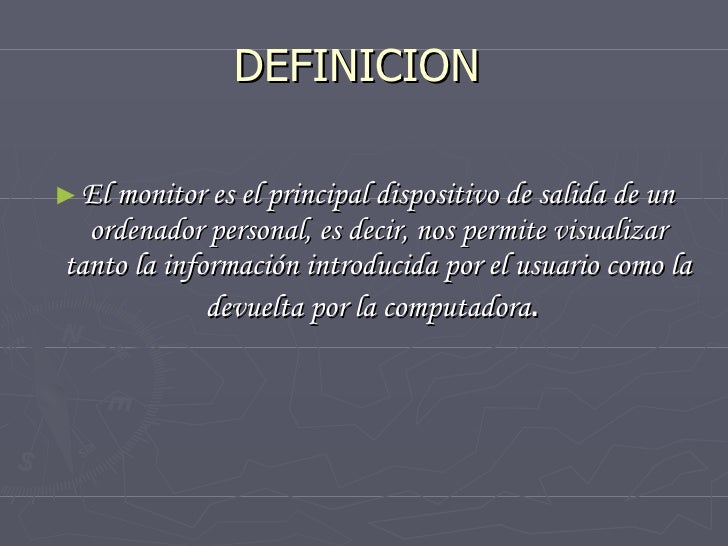 Presentacion del monitor