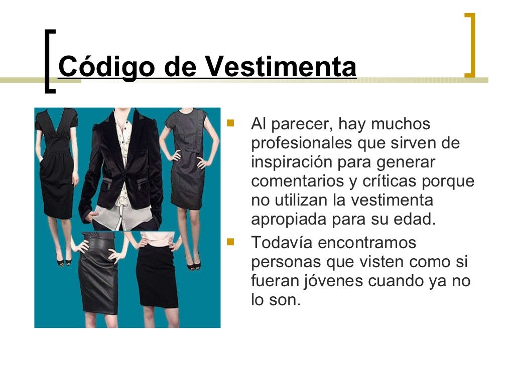 Que Es Un Codigo De Vestimenta
