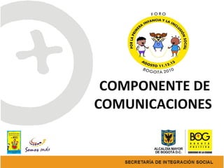 COMPONENTE DE COMUNICACIONES  
