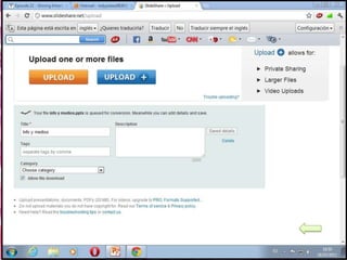 Presentacion con filminas on line