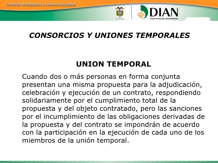 Presentacion consorcios y uniones temporales corregida Presentacion consorcios y uniones temporales corregida