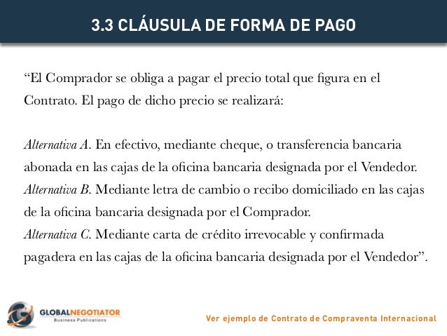 CONTRATO DE COMPRAVENTA INTERNACIONAL - Modelo de Contrato 