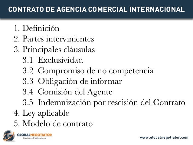 Contrato De Representación O Agencia Comercial es.slideshare.net