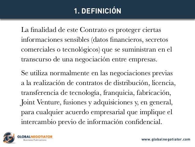 CONTRATO DE CONFIDENCIALIDAD - Modelo de Contrato y Ejemplo