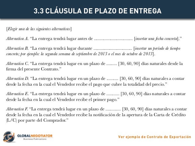 CONTRATO DE EXPORTACIÓN - Modelo de Contrato y Ejemplo