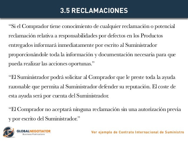 CONTRATO INTERNACIONAL DE SUMINISTRO - Modelo de Contrato 