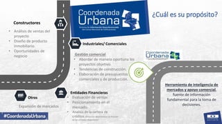Presentación Coordenada Urbana®: Herramienta de inteligencia de mercados -CAMACOL BOGOTÁ & CUNDINAMARCA