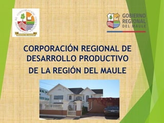 CORPORACIÓN REGIONAL DE
DESARROLLO PRODUCTIVO
DE LA REGIÓN DEL MAULE
 
