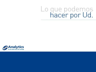 Presentación corporativa Analytics 2014