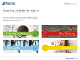 Presentación corporativa Analytics 2014