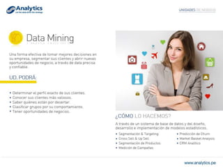 Presentación corporativa Analytics 2014