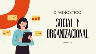 SOCIAL Y
ORGANIZACIONAL
DIAGNÓSTICO
SEMANA 4
 