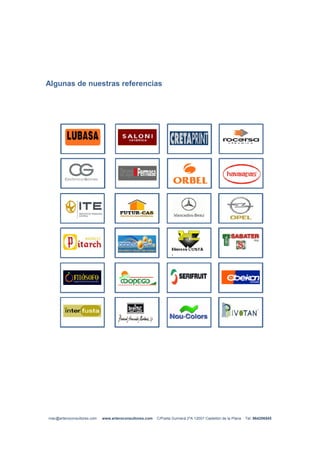 Algunas de nuestras referencias




mac@arteroconsultores.com   www.arteroconsultores.com   C/Poeta Guimerá 2ºA 12001 Castellón de la Plana   Tel: 964256545
 