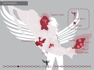 EXPANSIÓN



                               Nuevo Leon
                                                CRECIMIENTO


                                                OFICINAS




            Guadalajara                     Merida
                                                           Cancún


                                                       Playa
                          DF                     del Carmen
 