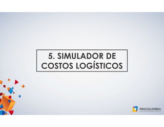 5. SIMULADOR DE
COSTOS LOGÍSTICOS
 