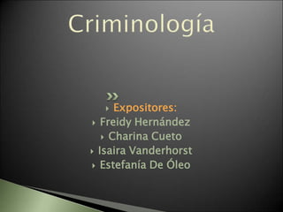  Expositores:
 Freidy Hernández
 Charina Cueto
 Isaira Vanderhorst
 Estefanía De Óleo
 