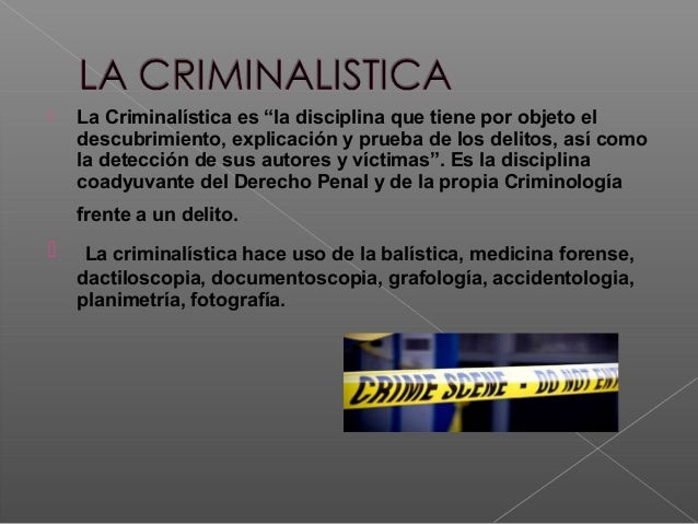 Presentacion criminalistica