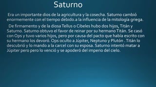 Mitos Clásicos: Saturno y Crono