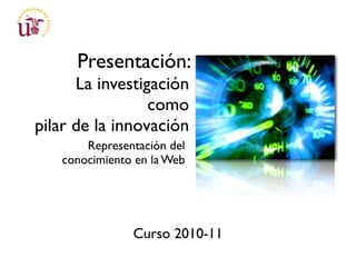 Presentacion curso "Representación del conocimiento en la Web"