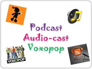 Podcast Audio-cast Voxopop 
