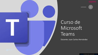 Curso de
Microsoft
Teams
Docente: Juan Carlos Hernández
1
This Photo by Unknown Author is licensed under CC BY-SA
 