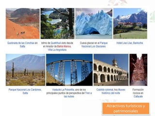 Atractivos turísticos y
patrimoniales
 
