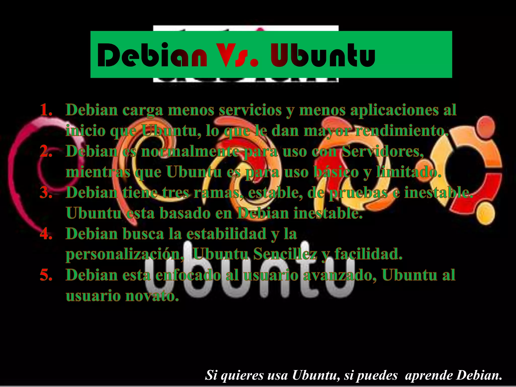 Si quieres usa Ubuntu, si puedes aprende Debian.
 