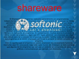 Demoware, Freeware, Shareware | PPT