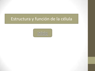 Estructura y función de la célula
 